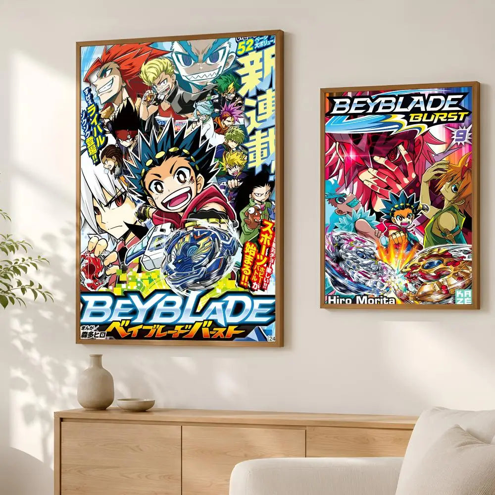 Beyblade X Anime Wall Poster – Self-Stick HD PVC Waterproof Anime Wall Poster Axl