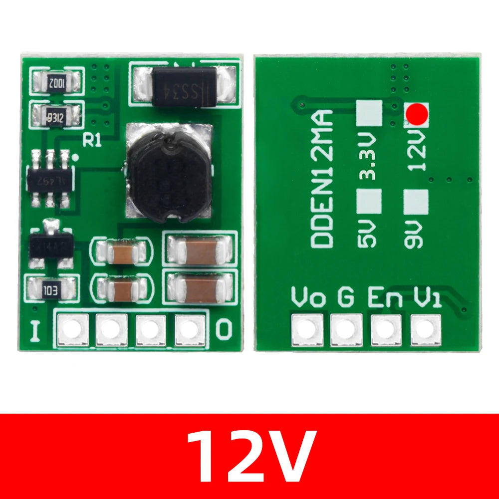 DC-DC Step-Up Boost Converter Module 3V–5V to 5V 9V 12V Boost Converter Module Axl 12V 1PC