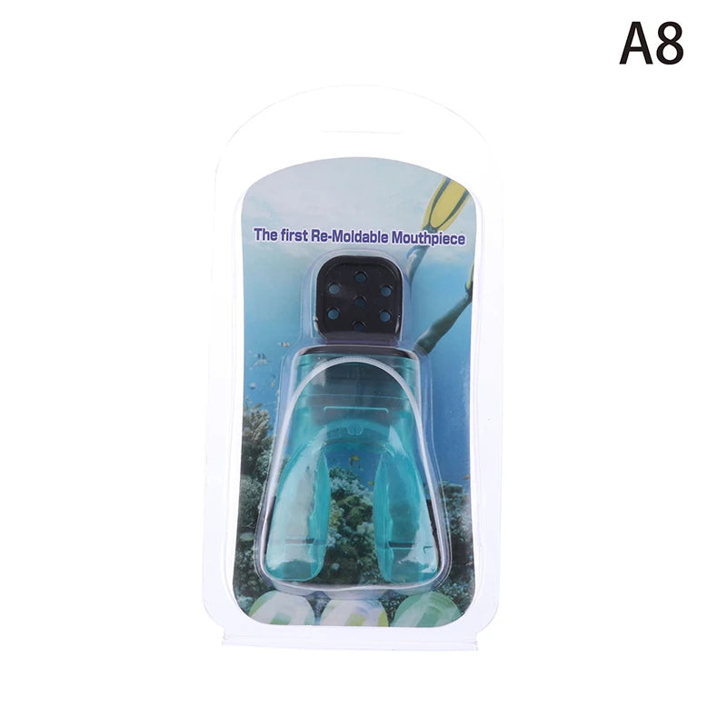 Silicone Scuba Snorkel Mouthpiece – Moldable Bite Regulator Diving Mouthpiece Axl A8