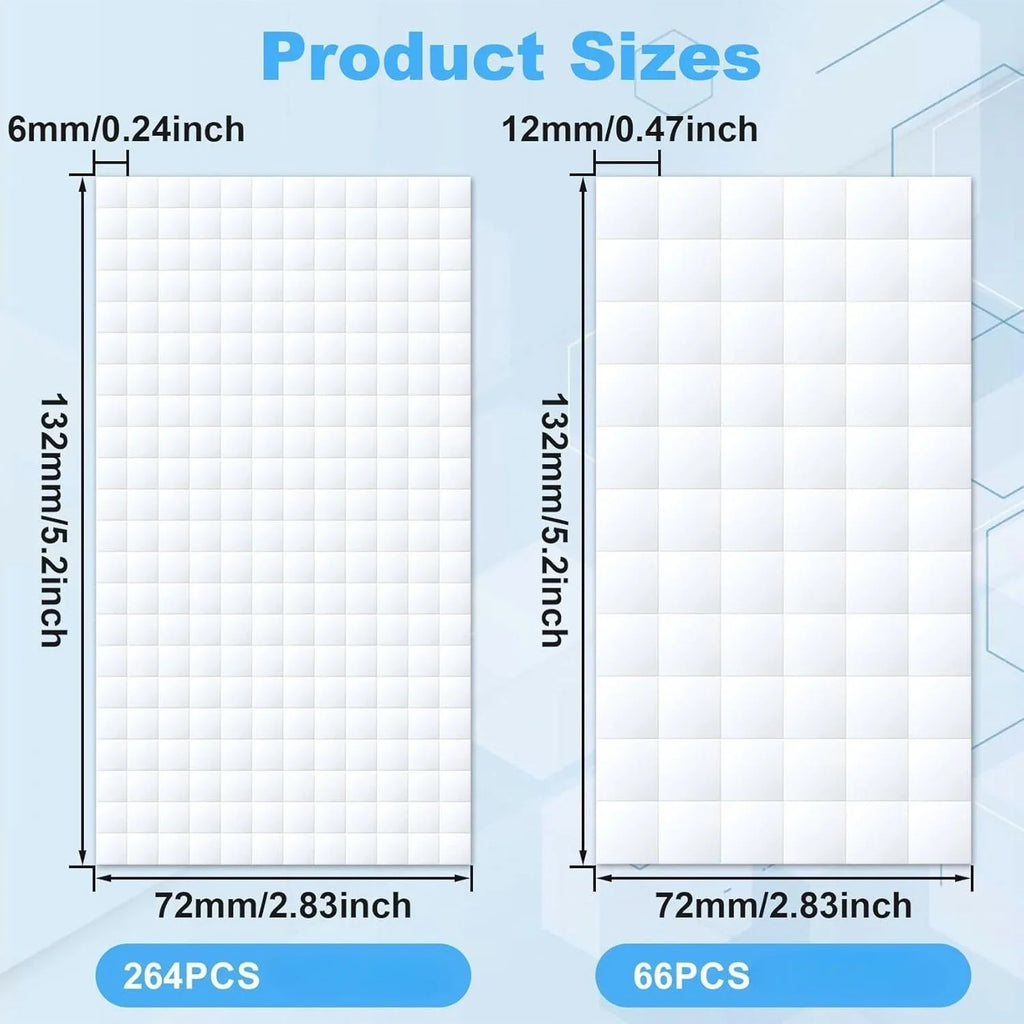 Double-Sided Foam Adhesive Squares & Dots for DIY Crafts Craft Foam Tape Axl