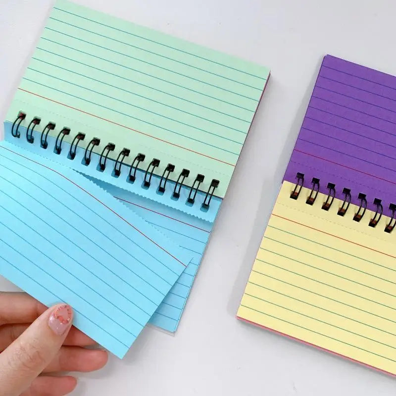 Colour Tearable Mini Coil Notebook – 50 Sheet Memo Pad Mini Spiral Notebook Axl