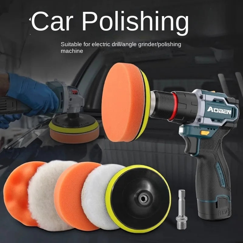 11-Pc Car Polishing Sponge Pad Set | Electric Drill Waxing Kit Car Polishing Pad Set Axl
