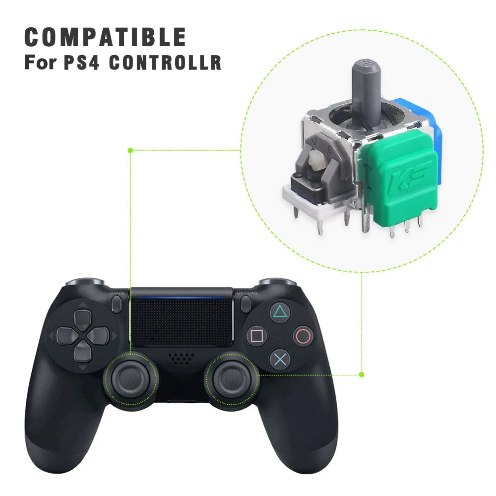 TMR Hall Effect Anti-Drift Joystick PS5/PS4/Xbox/Switch Pro Controller Replacement Part Axl for PS4