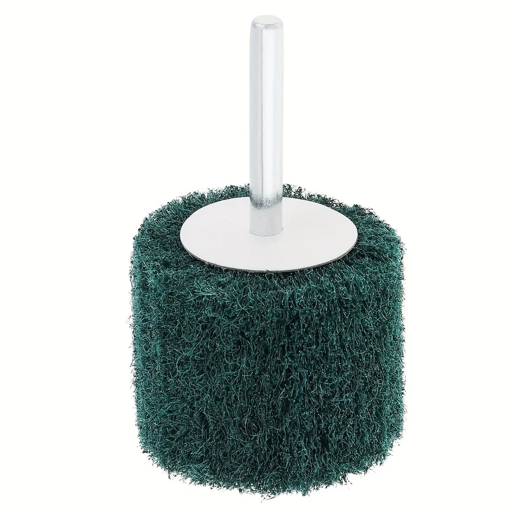 Drill-Mounted Flip Wheel Green Scouring Pad Polishing Brush Drill Polishing Brush Axl