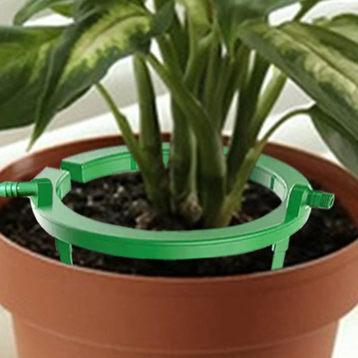 Drip Irrigation Ring – Plant Watering Emitter & 3-Leg Support Drip Irrigation Ring Axl