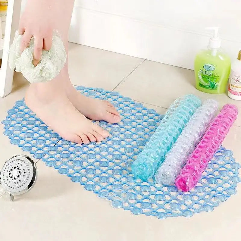 PVC Non-Slip Bath Mat with Suction Cups & Massage Nodes Bath Shower Mat Axl