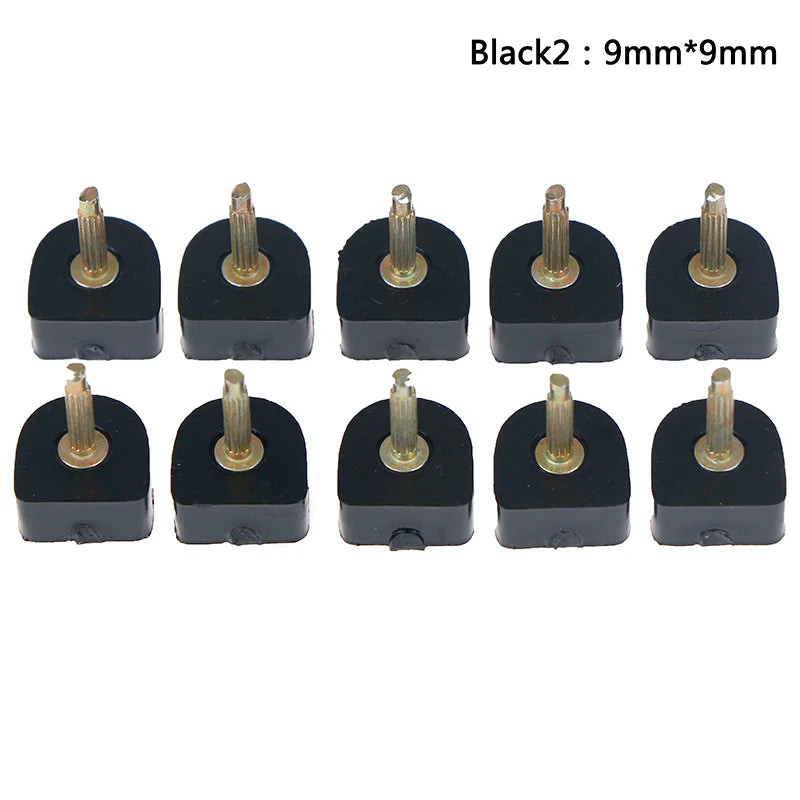 10 Pcs High Heel Shoe Repair Tips – TPU Replacement Lift Taps Heel Repair Tips Axl 9mmx9mm Black
