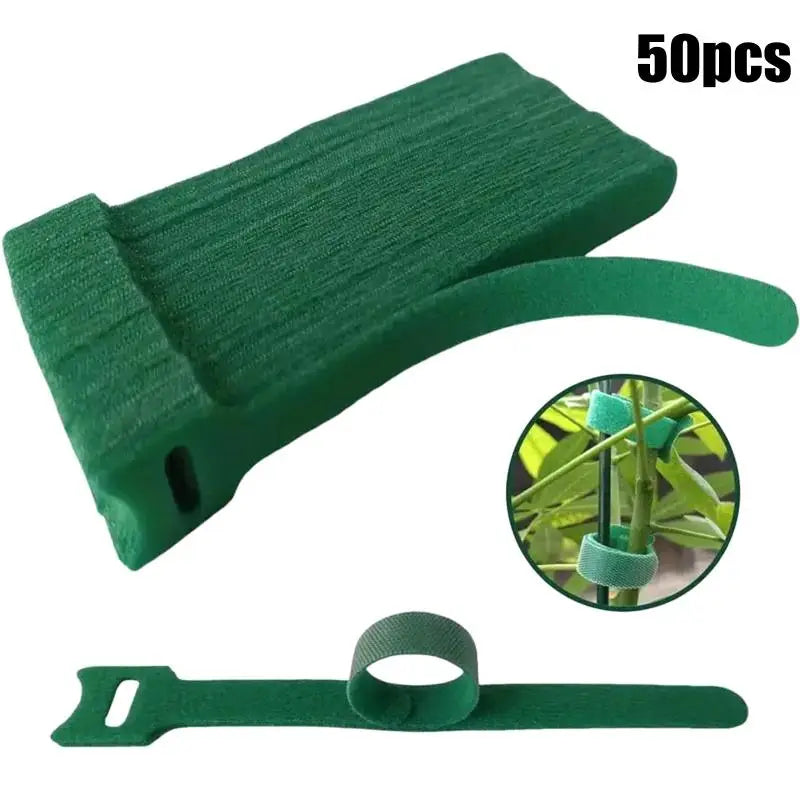 Reusable Nylon Plant Ties Hook Loop – 50/100/200 Pcs Garden Garden Plant Ties Axl A