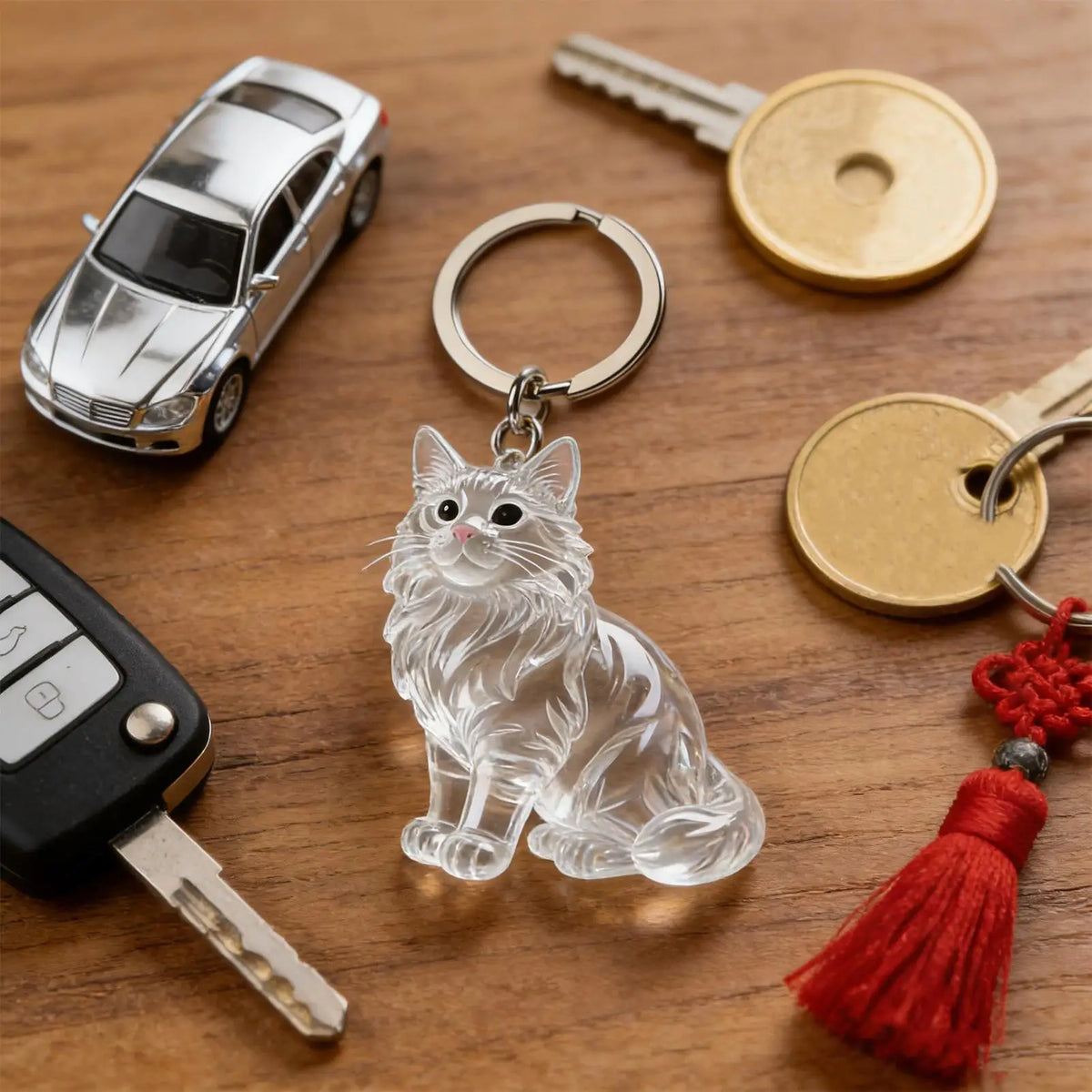 Pet Hair Keepsake Keychain – Cat Hair Collector Pendant Pet Keepsake Keychain Axl