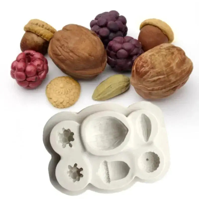 Silicone Nut Chocolate Mold – Fondant, Candy & Cookie Decor Silicone Baking Mold Axl