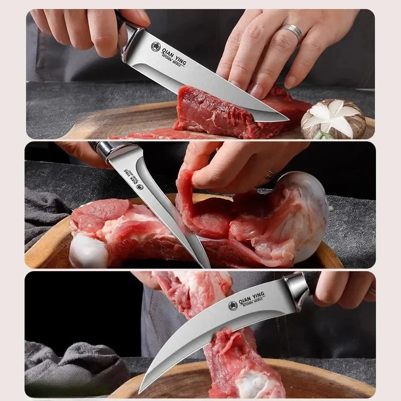 Stainless Steel Boning Knife Set – 1 or 3 Pc Non-Slip Handle Boning Knife Set Axl