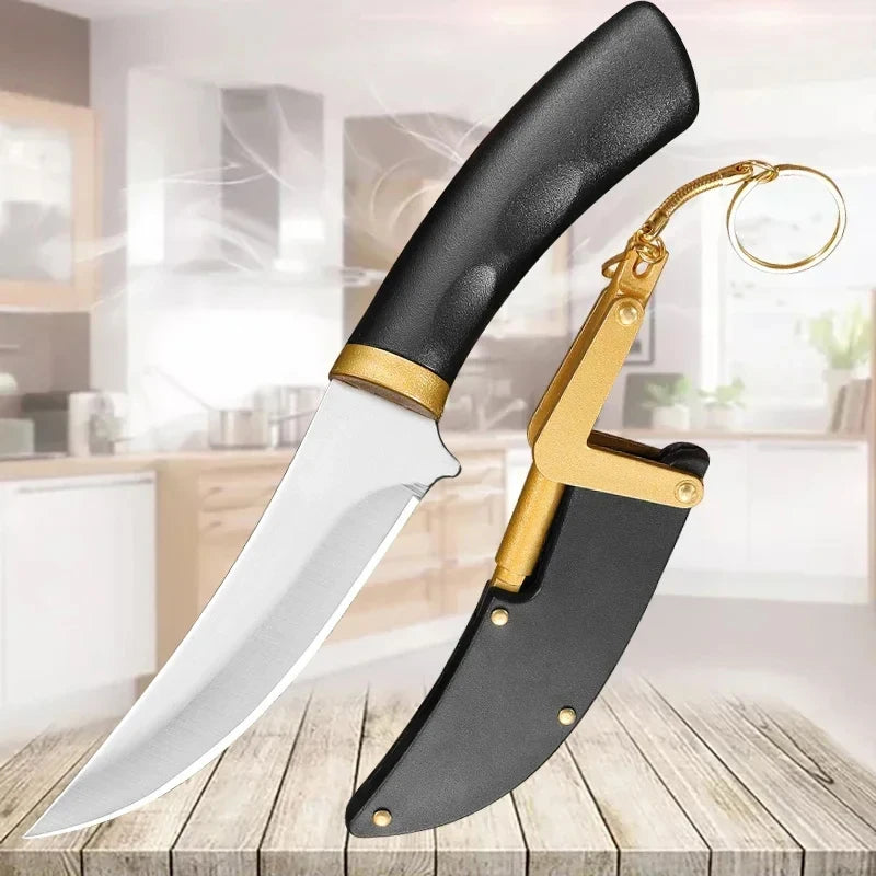 Stainless Steel Paring Knife with Sleeve – Sharp 8" Blade Paring Knife Axl 1pcs