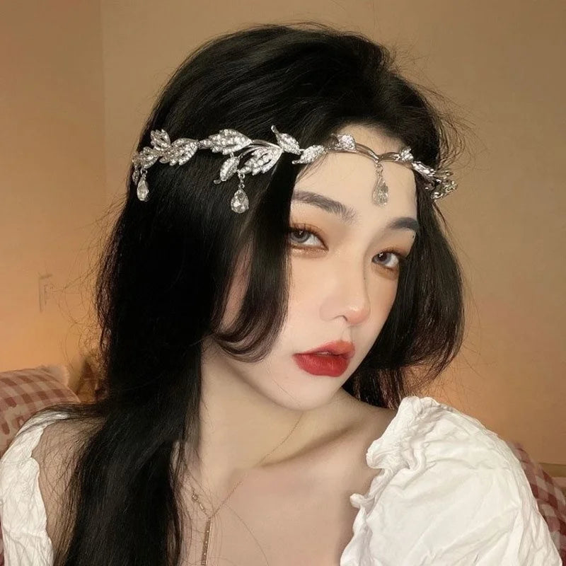 Crystal Crown Headband – Bridal Wedding Tiara Hair Accessory Bridal Tiara Headband Axl