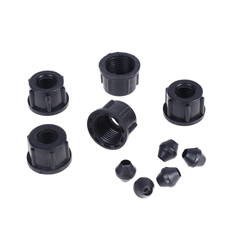 10-Pack 18mm Sprayer Tube Connector Nut & Pipe Plug Set Sprayer Pipe Fittings Axl one size