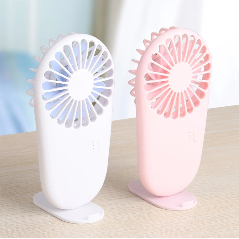 Portable Handheld Fan with Base & Hanging Rope | 3 Colors Portable Handheld Fan Axl