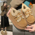 Women's Winter Plush Snow Boots – Warm, Lightweight & Non-Slip Women's Snow Boots Axl brown-1 38
