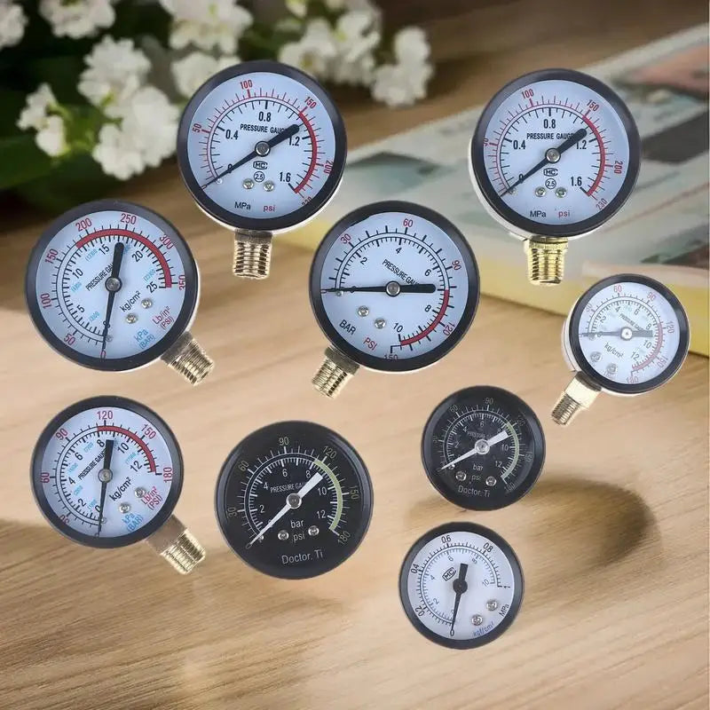 Air Compressor Pressure Gauge 0-10/0-12/0-25 Bar | DIY Tool Pressure Gauge Axl