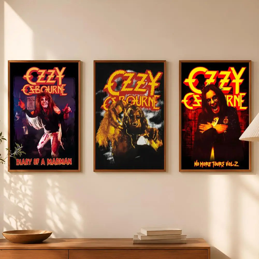 Ozzy Osbourne HD PVC Wall Poster – Self-Stick & Waterproof Wall Art Poster Axl