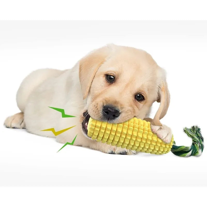 Tough Squeaky Corn Stick Dog Chew Toy for Aggressive Chewers Dog Chew Toy Axl