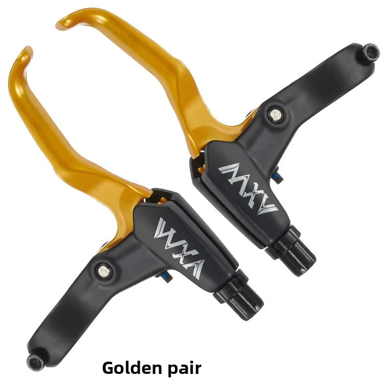 Universal Aluminum Alloy MTB Disc Brake Lever – Kids & Adult Bike Brake Lever Axl Gold