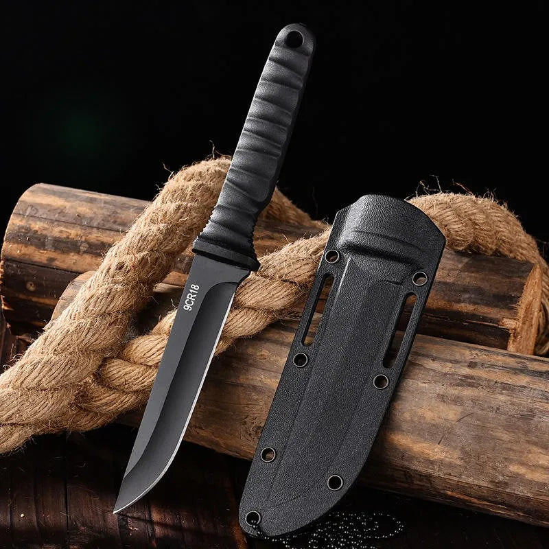 Outdoor Fixed Blade Camping Knife – Stainless Steel & Sheath Fixed Blade Knife Axl