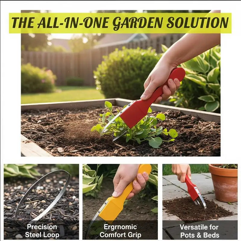 Garden Hand Loop Weeder – Manual Root Removal Tool Garden Weeding Tool Axl