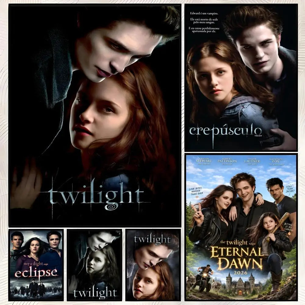 Twilight Movie HD PVC Wall Art Poster – Self-Stick Waterproof Wall Art Poster Axl