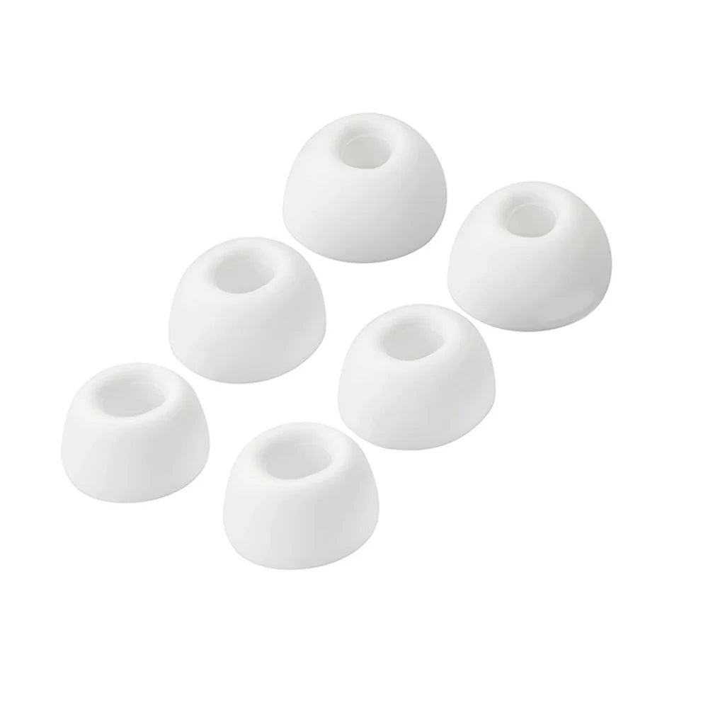 Silicone Ear Tips for Redmi Buds 6Pro & 5Pro – 6pcs S/M/L Earbud Ear Tips Axl WHITE