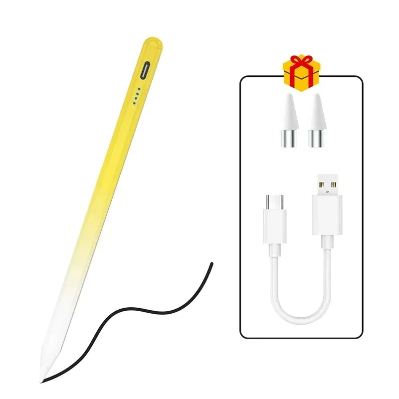 Universal Active Stylus Pen | 6ms Touch Screen Drawing Pen Active Stylus Pen Axl Gradient Yellow