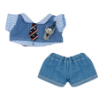 10cm Doll Clothes Set – Blouse, Pants & Necktie for BJD Doll Clothing Set Axl Blue