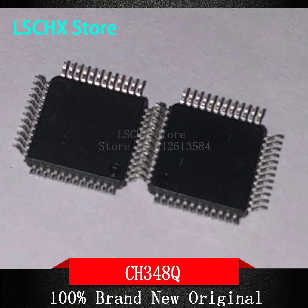 CH348Q LQFP-48 USB to 8 Serial Port Chip – 1 to 5 pcs USB Serial Port IC Axl