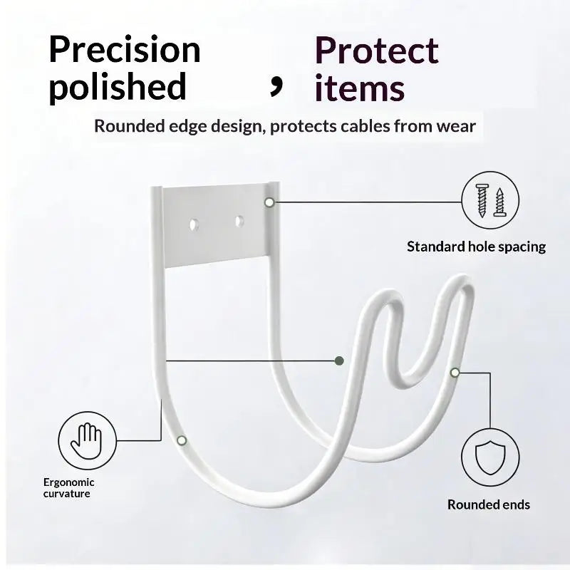 Wall Mounted Garden Hose Hanger – Rustproof Iron Rack Garden Hose Hanger Axl A