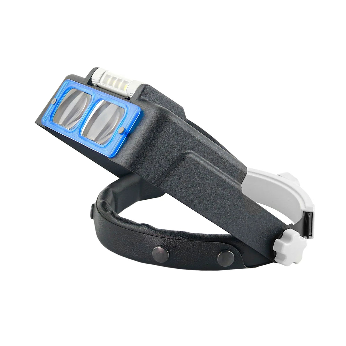 Head Mount Magnifier Glasses 4 LED Light – 1.5X to 3.5X Loupe Magnifier Headband Loupe Axl