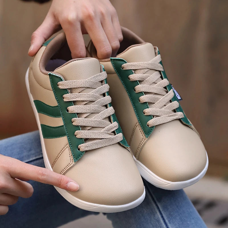 ZULIWAGN Barefoot Wide Toe Canvas Shoes – Men & Women Barefoot Canvas Shoes Axl Khaki 38