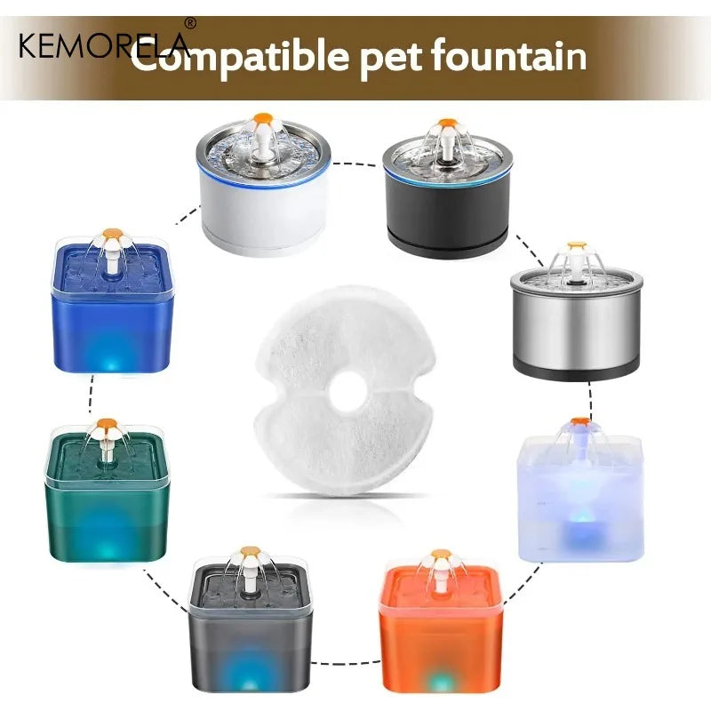 Activated Carbon Cat Water Fountain Filters 4/8 PCS | KEMORELA Pet Fountain Filter Axl