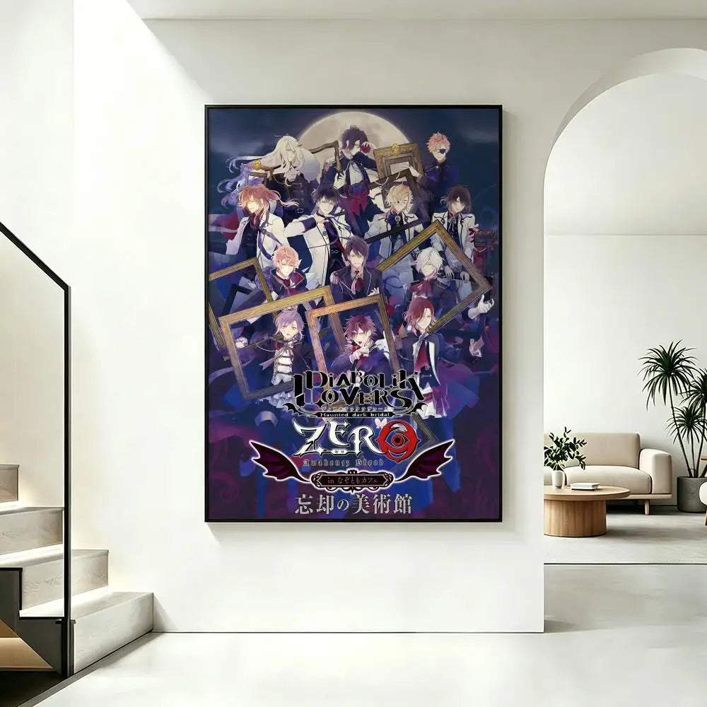 Diabolik Lovers HD Art Poster – Waterproof Wall Décor Anime Art Poster Axl
