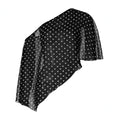 Sheer Polka Dot Cover-Up Blouse | Off Shoulder Loose Top Sheer Cover-Up Blouse Axl Black S