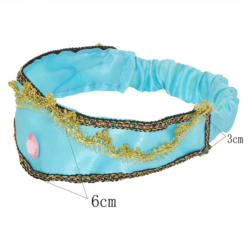 Girls Arabian Princess Crystal Headband – Cosplay Party Accessory Crystal Hair Headband Axl A1