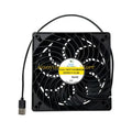 120mm USB Cooling Fan for Router, Modem & Electronics USB Cooling Fan Axl without switches CN