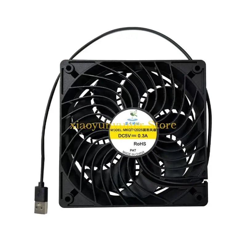 120mm USB Cooling Fan for Router, Modem & Electronics USB Cooling Fan Axl without switches CN
