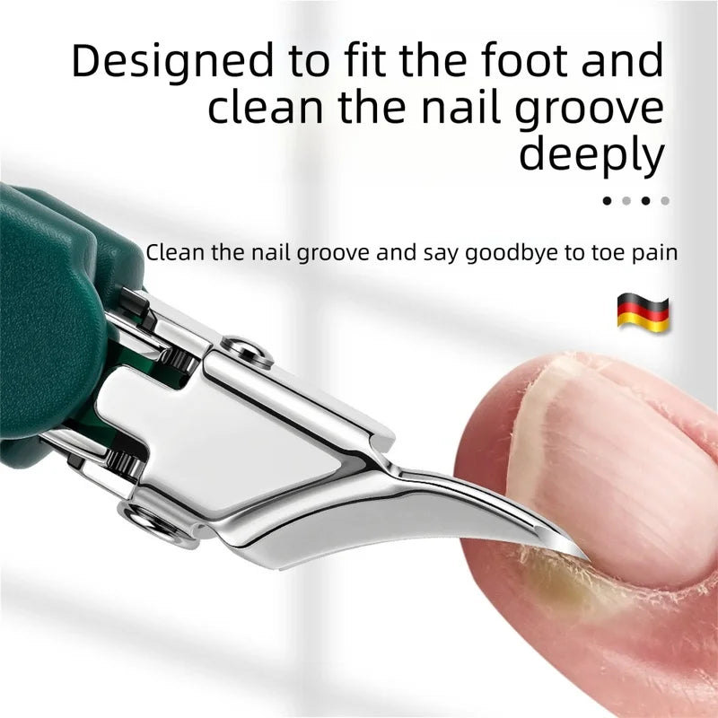 Wide Opening Slant Tip Nail Nipper – Stainless Steel Toenail Cutter Nail Nipper Axl