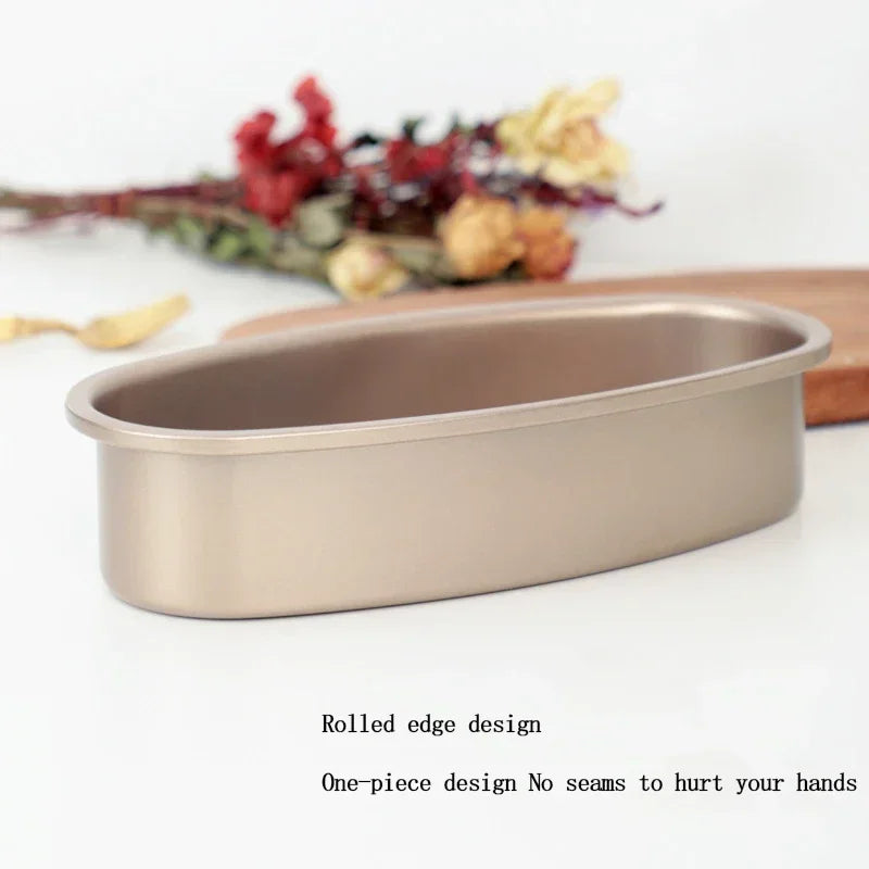 Oval Non-Stick Carbon Steel Cake & Bread Loaf Baking Pan Cake Baking Pan Axl