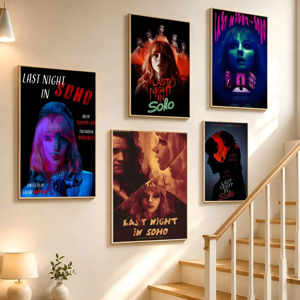Last Night in Soho Movie Poster Waterproof PVC Stickers Movie Poster Sticker Axl