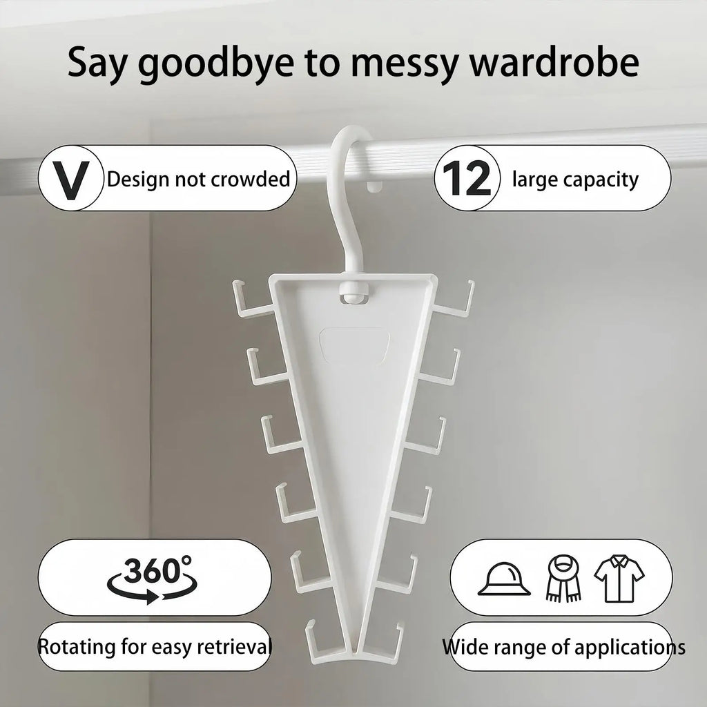 V-Shape Space Saving Hangers – Anti-Slip Closet Hook Organizer Closet Organizer Hook Axl