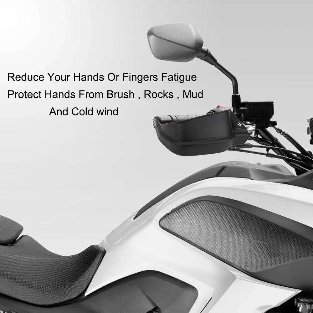 Honda NC750X NC700X Hand Guards – ABS & Steel Protectors Motorcycle Hand Guards Axl