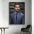 Shia LaBeouf HD Art Poster – Waterproof Sticky Wall Decor Wall Art Poster Axl White2 30X40cmNoframe