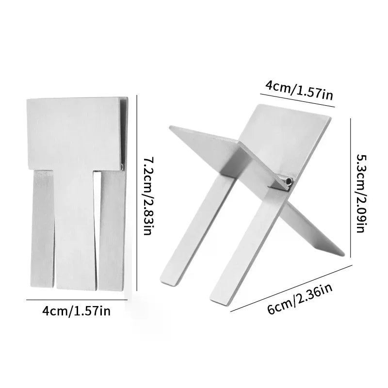 Folding Stainless Steel Cigar Holder – Portable Stand Rack Cigar Stand Rack Axl