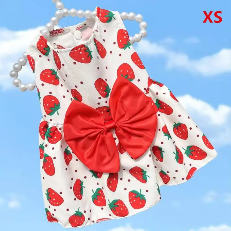 Floral Pet Princess Dress – Soft Breathable Dog & Cat Skirt Pet Costume Dress Axl RDXS