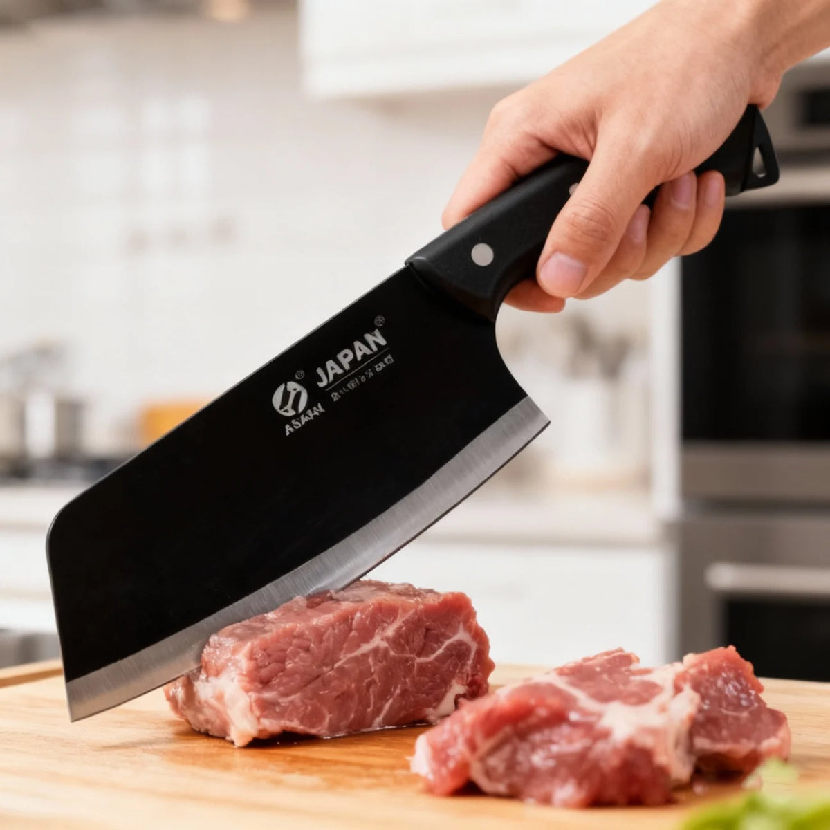 Stainless Steel Kitchen Cleaver Knife – Sharp 17.8cm Blade Kitchen Cleaver Knife Axl