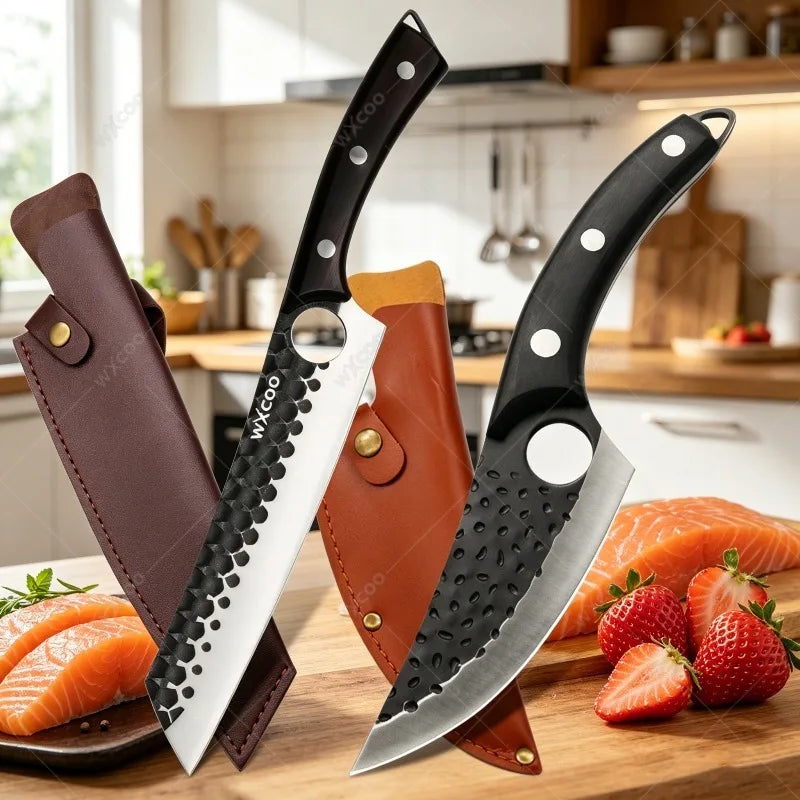 WXCOO Stainless Steel Chef Knife with Wood Handle | Kitchen Kitchen Chef Knife Axl